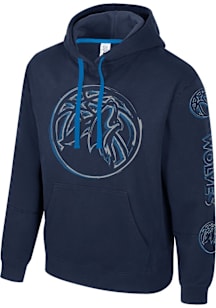 Minnesota Timberwolves Mens Navy Blue Elementized Long Sleeve Hoodie