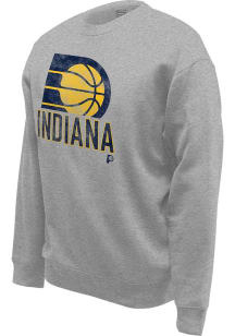 Indiana Pacers Mens Grey Hometown Long Sleeve Crew Sweatshirt
