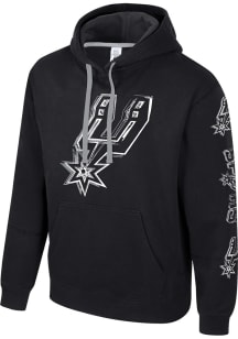 San Antonio Spurs Mens Black Elementized Long Sleeve Hoodie