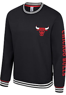 Chicago Bulls Mens Black Half-Time Long Sleeve Fashion Sweatshirt