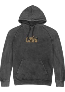 Cleveland Cavaliers Mens Black Get Back Vintage Fleece Fashion Hood