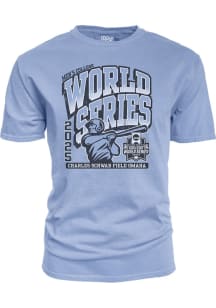 2025 College World Series 75th Anniversary Short Sleeve T Shirt - Light Blue