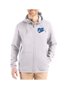 Mens Pitt Panthers Grey Cutter and Buck Vault Epic Comfort Full Zip Light Weight Jacket
