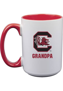 South Carolina Gamecocks Grandpa 15oz Ceramic Mug - White