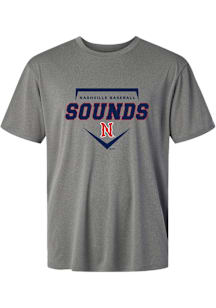 Summit Sportswear Nashville Sounds Graphite Homeplate Short Sleeve T Shirt