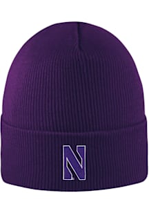 LogoFit Northwestern Wildcats Purple North Pole Mens Knit Hat