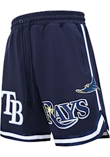 Pro Standard Tampa Bay Rays Mens Navy Blue Classic Chenille Shorts