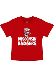 Wisconsin Badgers Boys Red Team Graphic Short Sleeve T-Shirt