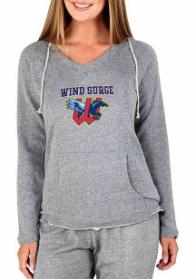 Concepts Sport Wichita Wind Surge Womens Ash Mainstream Hooded Sweatshirt