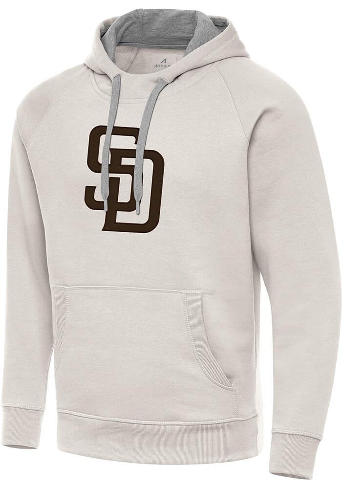 【 FREY 】ALWAYS SWEAT  White Antigua San Diego Padres Mens CREAM Full Front Victory