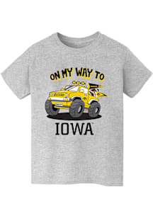 Vive La Fete Iowa Hawkeyes Youth Grey On My Way Short Sleeve T-Shirt
