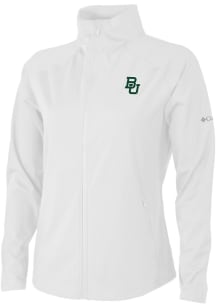 Columbia Baylor Bears Womens White Fairway Friends Light Weight Jacket
