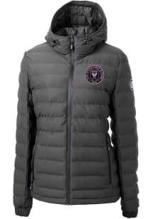 Cutter and Buck Inter Miami CF Womens Graphite Mission Ridge Repreve Heavy Weight Jacket