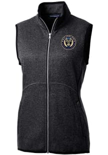 Cutter and Buck Philadelphia Union Womens Charcoal Mainsail Vest