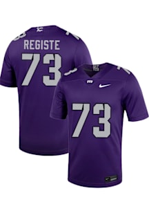 Kilian Registe  Nike TCU Horned Frogs Purple Football NIL Game Football Jersey