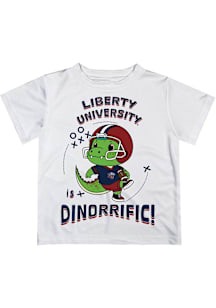 Vive La Fete Liberty Flames Infant Dino-Riffic Short Sleeve T-Shirt White