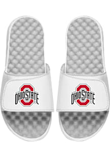 Primary Logo Ohio State Buckeyes Mens Slides - White