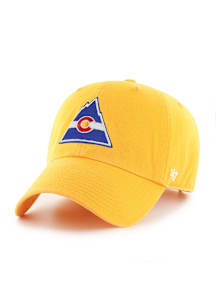 47 Colorado Avalanche Retro Rockies Clean Up Adjustable Hat - Gold