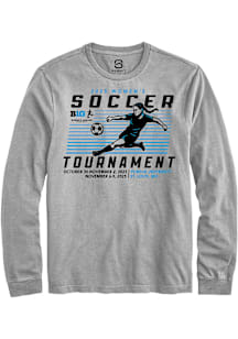 Summit Sportswear Big Ten Grey 2025 Women's Soccer Tournament Long Sleeve T Shirt