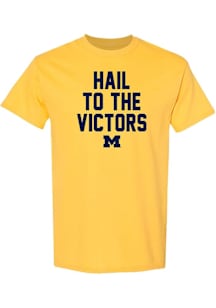 Michigan Wolverines Yellow Fight Song Sport Short Sleeve T Shirt