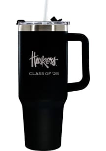 Black Nebraska Cornhuskers Class of 2025 40oz Stainless Steel Tumbler