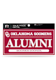 Oklahoma Sooners True Pride Auto Decal - Crimson