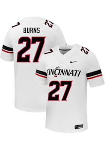 Taizaun Burns Nike Mens White Cincinnati Bearcats Football NIL Name And Number Football Jersey