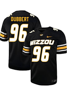 Aidan Dubbert  Nike Missouri Tigers Black Football NIL Game Football Jersey