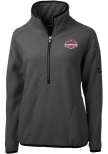 Womens Ohio State Buckeyes Dark Grey Cutter and Buck 2024 Football National Champion Cascade She..