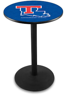Louisiana Tech Bulldogs Black Round Base Pub Table