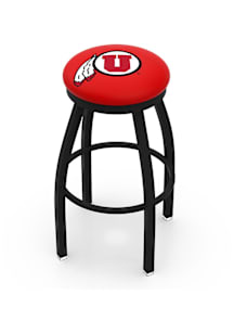 Utah Utes Black Pub Stool - Black