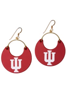 Nina Indiana Hoosiers Womens Earrings - Crimson