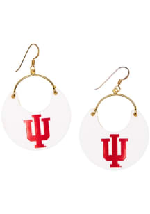 Nina Indiana Hoosiers Womens Earrings - White