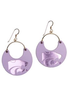 Nina K-State Wildcats Womens Earrings - Lavender