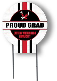 Eastern Washington Eagles KH Sports Fan 20x20 Circle Yard Sign with Stakes Proud Grad Yard Sign -..