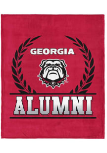 Georgia Bulldogs Alumni Silk Touch Fleece Blanket - Red