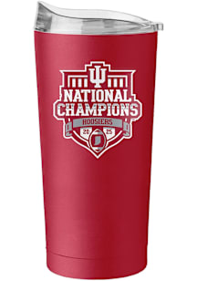 Logo Brands Indiana Hoosiers CFP National Champions 2025 20oz Powder Coat Stainless Steel Tumbler..