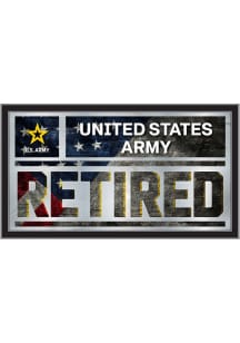 Army Retired Hanging Back Bar Mirror