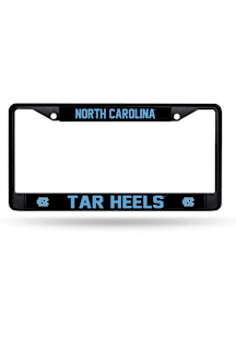 North Carolina Tar Heels Black Chrome License Plate Frame - Black