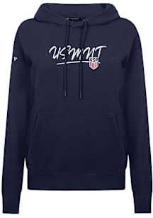 Levelwear USMNT Womens Navy Blue Adorn Express Hooded Sweatshirt