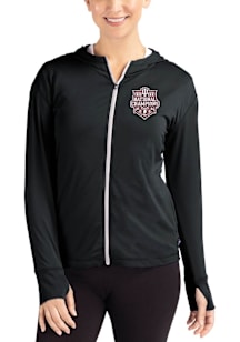 Cutter and Buck Indiana Hoosiers Womens Black 2025 CFP National Champions Daybreak Light Weight Ja..