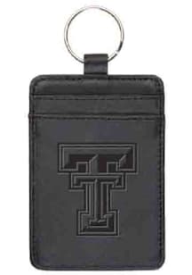 Texas Tech Red Raiders Leatherette Vertical ID Keychain - Black