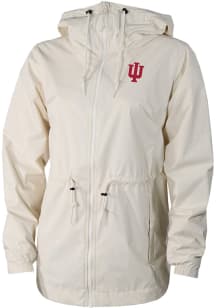 Womens Indiana Hoosiers White Columbia Heat Seal Lily Park Light Weight Jacket