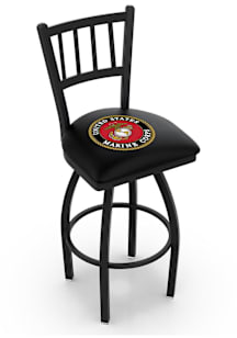 Marine Corps Swivel Counter Pub Stool - Black
