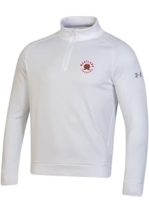 Mens Maryland Terrapins White Under Armour Fleece 1/4 Zip Fleece 1/4 Zip Qtr Zip Pullover