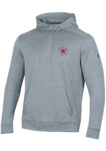 Mens Maryland Terrapins Grey Under Armour Fleece Half Zip Fleece Half Zip Long Sleeve Hoodie