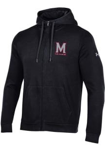 Mens Maryland Terrapins  Under Armour Rival Zip Rival Zip Long Sleeve Full Zip Jacket