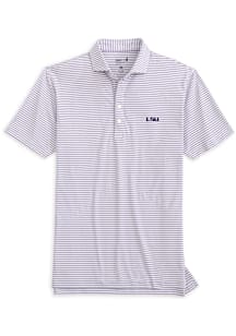 Johnnie O TCU Horned Frogs Mens Purple Stetsons Short Sleeve Fashion Polo