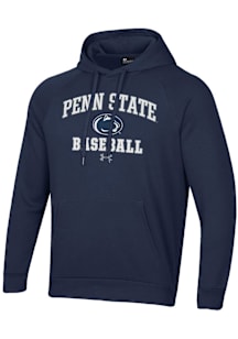 Under Armour Penn State Nittany Lions Mens Navy Blue Baseball Rival Long Sleeve Hoodie