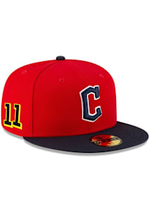 Jose Ramirez  New Era Cleveland Guardians Mens Navy Blue 2025 Players Weekend Side Patch 59FIFTY F..